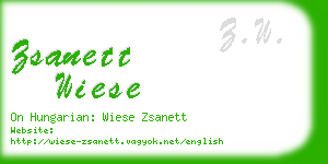 zsanett wiese business card